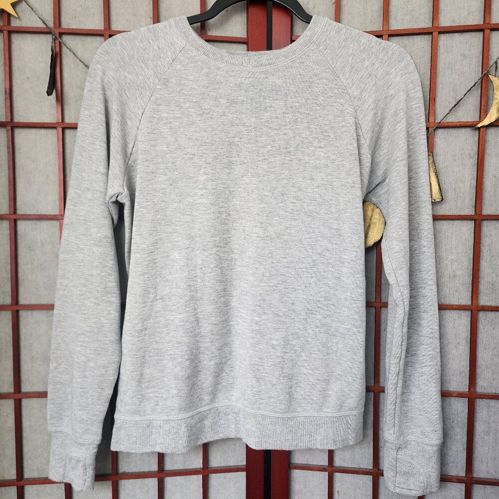 Athleta Girl Cozy Cross Your Fingers warm up sweatshirt